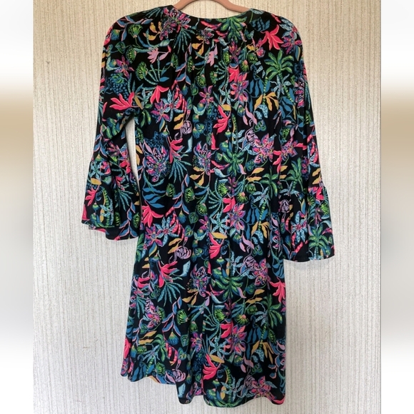 Lilly Pulitzer Size Medium Norris Dress Onyx Paradise Glow - Picture 7 of 10
